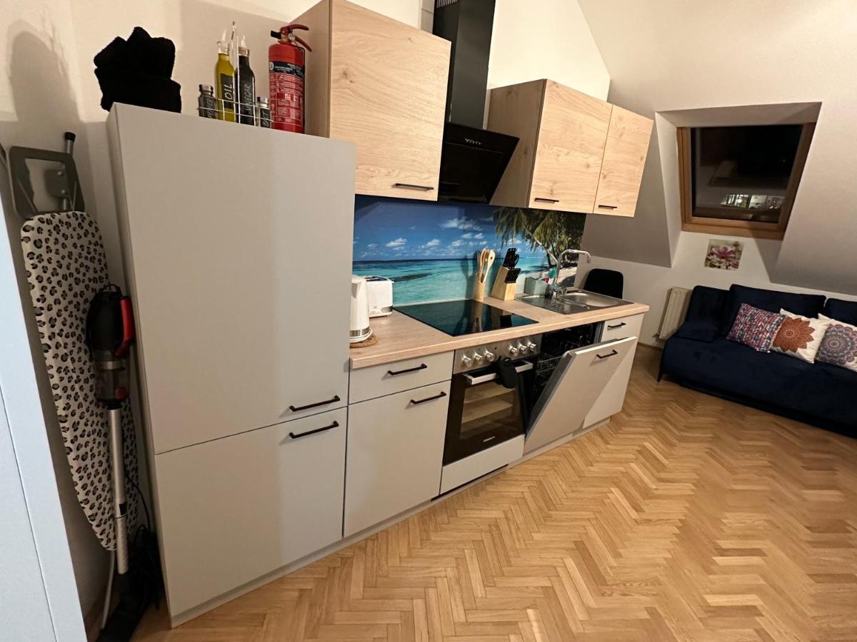 Klimatisiertes Dachgeschoss City Apartment In Zentrum Wiens Eksteriør bilde