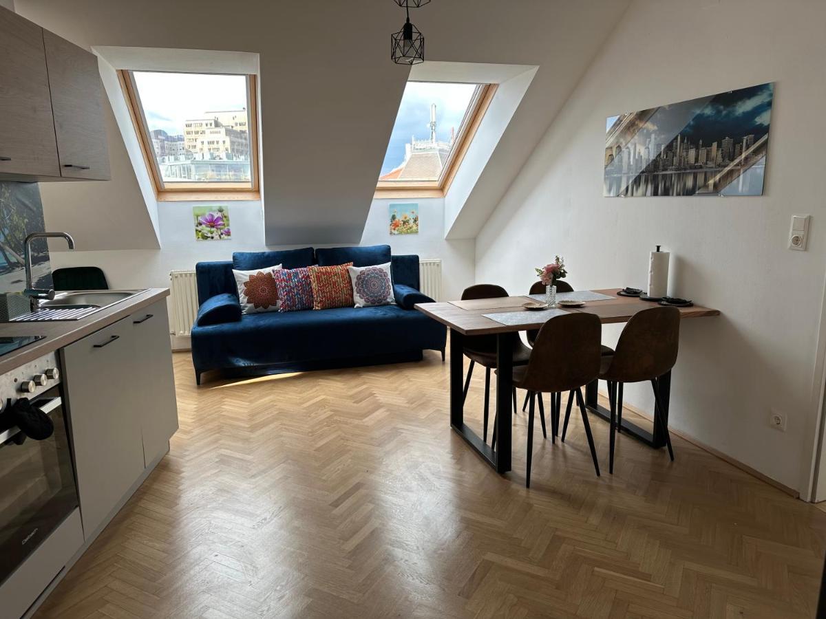 Klimatisiertes Dachgeschoss City Apartment In Zentrum Wiens Eksteriør bilde